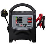 Maypole MP7112 12V/24V 12A LED Automatic Battery Charger